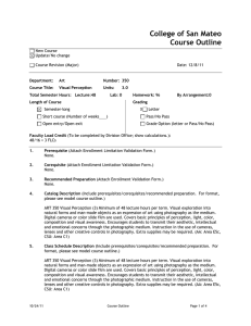 College of San Mateo Course Outline