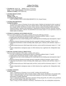 College of San Mateo Official Course Outline COURSE ID: Units: