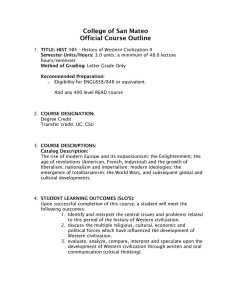 College of San Mateo Official Course Outline