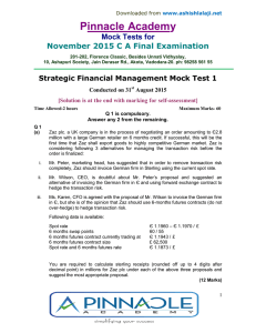 Pinnacle Academ y  Mock Tests for