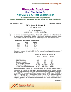 Pinnacle Academ y  Mock Test Series for