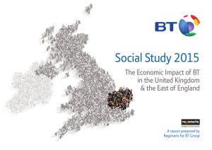Social Study 2015 The Economic Impact of BT in the United Kingdom