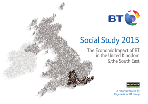 Social Study 2015 The Economic Impact of BT in the United Kingdom