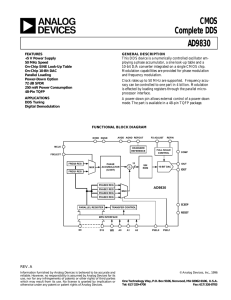 a CMOS Complete DDS AD9830