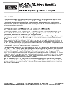MX909A Signal Acquisition Principles Introduction APPLICATION NOTE