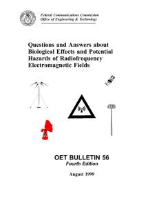 Questions and Answers about Biological Effects and Potential Hazards of Radiofrequency Electromagnetic Fields