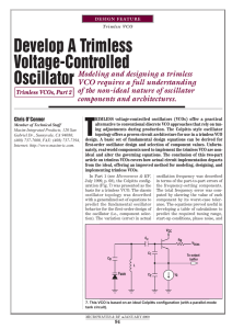 Develop A Trimless Voltage-Controlled Oscillator