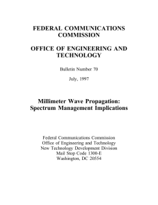 FEDERAL COMMUNICATIONS COMMISSION OFFICE OF ENGINEERING AND TECHNOLOGY