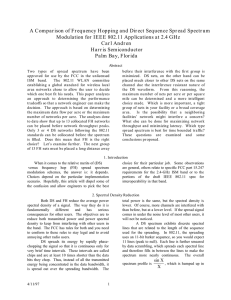 A Comparison of Frequency Hopping and Direct Sequence Spread Spectrum