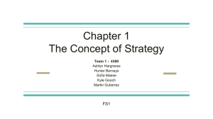 Chapter 1 The Concept of Strategy FS1 Team 1 - 4380