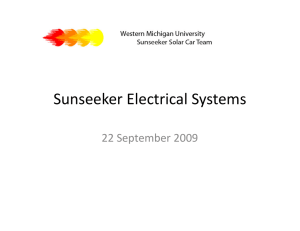 Sunseeker Electrical Systems Sunseeker Electrical Systems 22 September 2009