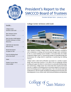 President’s Report to the SMCCCD Board of Trustees 1 Inside...