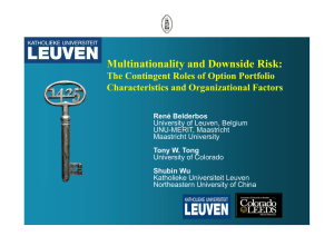 Multinationality and Downside Risk: The Contingent Roles of Option Portfolio