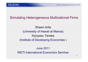 Simulating Heterogeneous Multinational Firms