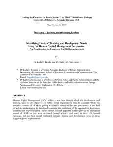 Identifying Leaders’ Training and Development Needs