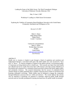 Leading the Future of the Public Sector: The Third Transatlantic... University of Delaware: Newark, Delaware, USA