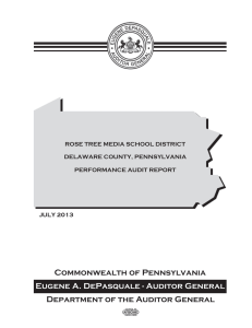 Eugene A. DePasquale - Auditor General Commonwealth of Pennsylvania