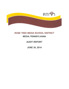 RT 01~ ROSE TREE  MEDIA SCHOOL DISTRICT AUDIT REPORT