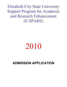 2010  Elizabeth City State University Support Program for Academic