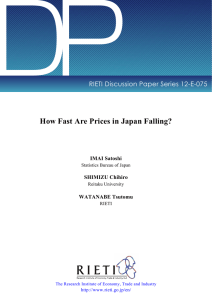 DP How Fast Are Prices in Japan Falling? IMAI Satoshi