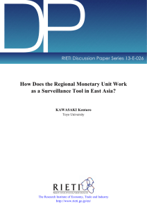 DP How Does the Regional Monetary Unit Work