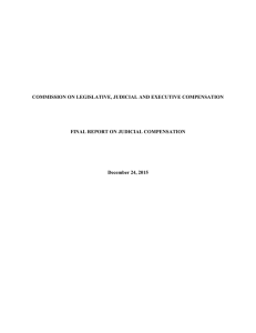 COMMISSION ON LEGISLATIVE, JUDICIAL AND EXECUTIVE COMPENSATION December 24, 2015