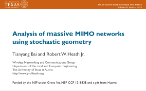 massive Analysis of MIMO networks using stochastic geometry
