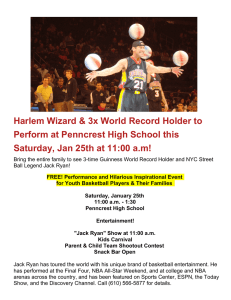 Harlem Wizard &amp; 3x World Record Holder to Perform at Penncrest High School this Saturday, Jan 25th at 11:00 a.m!