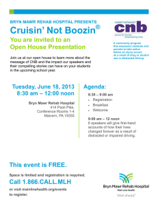 Cruisin’ Not Boozin  You are invited to an Open House Presentation