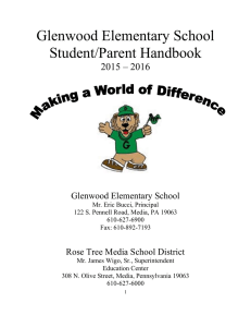 Glenwood Elementary School Student/Parent Handbook 2015 – 2016