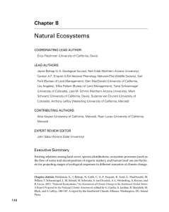 natural ecosystems chapter 8
