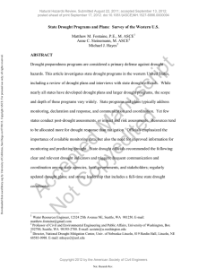 Natural Hazards Review. Submitted August 22, 2011; accepted September 13, 2012; posted ahead of print September 17, 2012. doi:10.1061/(ASCE)NH.1527-6996.0000094