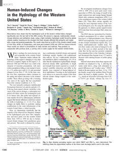 Human-Induced Changes in the Hydrology of the Western United States