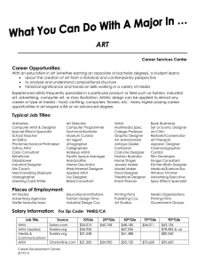 ART  Career Opportunities: Career Services Center