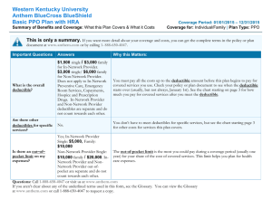 Western Kentucky University Anthem BlueCross BlueShield Basic PPO Plan with HRA