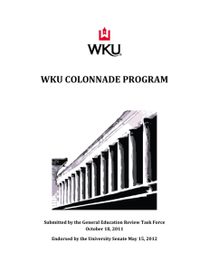 WKU COLONNADE PROGRAM