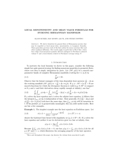 LOCAL MONOTONICITY AND MEAN VALUE FORMULAS FOR EVOLVING RIEMANNIAN MANIFOLDS