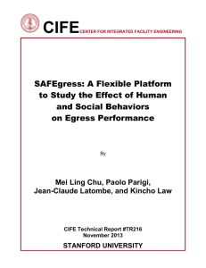 CIFE  SAFEgress: A Flexible Platform to Study the Effect of Human