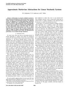 Approximate Markovian Abstractions for Linear Stochastic Systems