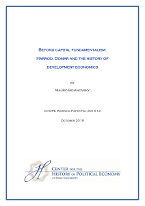 Beyond capital fundamentalism: Harrod, Domar and the history of development economics