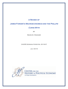 Macroeconomics and the Phillips Curve Myth A Review of