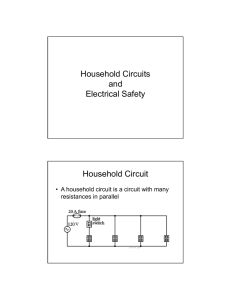 Household Circuits and Electrical Safety Household Circuit