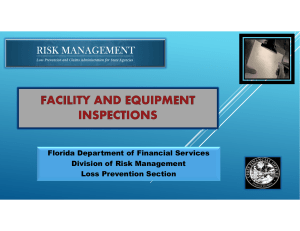 Florida Department of Financial Services Division of Risk Management Loss Prevention Section