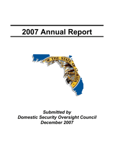 2007 Annual Report  Submitted by Domestic Security Oversight Council