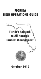 Florida’s Approach to All Hazards Incident Management October 2012