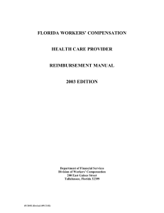 2003 EDITION FLORIDA WORKERS’ COMPENSATION HEALTH CARE PROVIDER