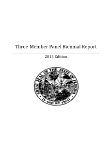Three-Member Panel Biennial Report 2015 Edition