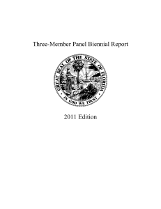 Three-Member Panel Biennial Report 2011 Edition