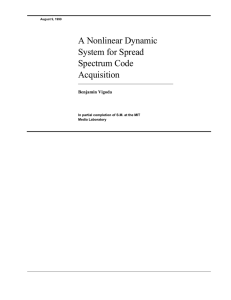 A Nonlinear Dynamic System for Spread Spectrum Code Acquisition
