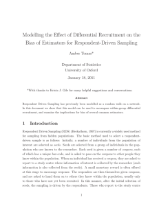 Modelling the Effect of Differential Recruitment on the